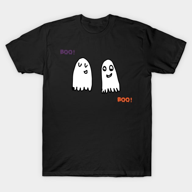 Cute Halloween ghost T-Shirt by bruxamagica